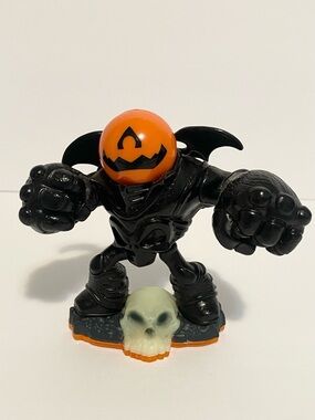 Skylanders Giants Pumpkin Eye Brawl Halloween Theme 2012 Activision Black Orange